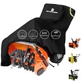800DPU Waterproof Snow Blower Cover,Fit Most 2-Stage Snowblower,Size 62”x33”x52” Heavy Duty Anti-Tear Outdoor Snow Thrower Cover with Drawstring & Straps