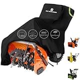 800DPU Waterproof Snow Blower Cover,Fit Most 2-Stage Snowblower,Size 62”x33”x52” Heavy Duty Anti-Tear Outdoor Snow Thrower Cover with Drawstring & Straps