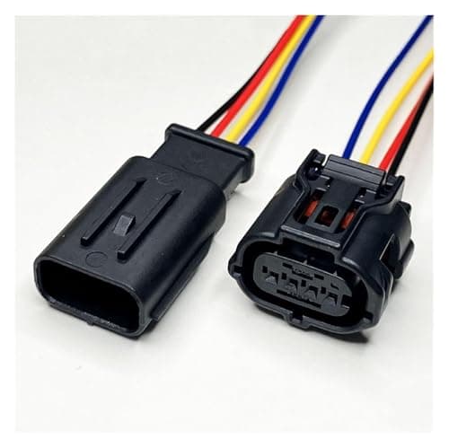 AICNRUT 0.6mm Series Meter with 15cm Wiring Reversing Harness Male Female Connectors 2p4p6P 8Hole (4P Line,5 Sets)