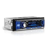 BOSS Audio Systems 611UAB Car Stereo - Single Din, Bluetooth, No CD DVD Player, AM/FM Radio Receiver, Aux Input, USB