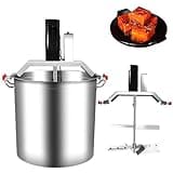 40L Commercial Automatic Heating Food Mixer, 4-Blade Stirring Scraper & Adjustable Speed – for Jam, Sauce, Filling, Hot Pot Seasoning, Bottom Soup