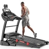 4.5HP Folding Treadmill for Home with 15 Levels Auto Incline, 300LB Capacity, 10MPH Speed Controls, App Control, New Version, Black