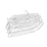 Air Fryer Rack Air Fryer Oven Grill Steamer 3 Layers Dehydrator Stand Stackable Mesh Grill Basket Air Fryer Accessories