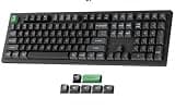 Keychron K10 Ultra 8K Wireless Mechanical Keyboard, Full-Size Layout 2.4 GHz & Bluetooth, ZMK & Launcher, 760-Hour Battery PBT Keycaps with Apex Banana Switches for Mac Windows Linux (Hot-Swappable)