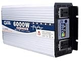 QWEYHNGMO Pure Sine Wave Power Inverter 6000W 12V 24V 48V 60V to 110V 220V Split Charge Relay kit Voltage Converter with Dual AC