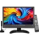 Jexiop 14 Inch LED HD TV,Portable Small Television with HDMI Input,Built-in Digital Tuner/HDMI/USB/DC-12IN-Supports Wall-Mounted-for Bedroom,Kitchen,RV - Includes Remote Control(Black)