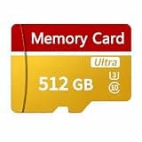 512GB SD Card with Adapter, UHS-I C10 A1 Memory TF Card High Speed Memory Card for Tablet/Mobile Phone/Camera/Car Audio/Game Console -Red1 (512GB)