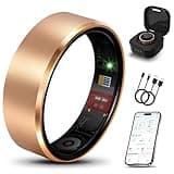 Milavan Smart Ring 2.0 for Women Men, Slim Scratch & Fingerprint Resistant Design, Advanced Chip Fitness Tracker, Sleep, Stress & Activity Monitoring, Waterproof, No Subscription Fees, Rose Gold 8