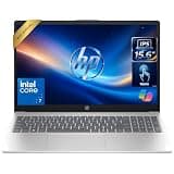 EBRANE HP 15.6" Business Laptop, FHD IPS Touchscreen, Intel Core 7 150U(10 Cores, Up to 5.4 GHz), 32GB DDR5, 1TB PCIe SSD, Win 11 & Copilot, Wi-Fi 6, Privacy Camera