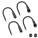 JSADZKJ Waterproof 4 Pin Connector 4 Wire 20AWG Male Female Plug Pigtail Cable,IP65 4 Pin Electrical Connector Extension Cable for LED Strip, Car,Truck,Boat,Indoor/Outdoor LED Strip (2 Pairs)