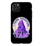 I Think Therefore I Yam Ube Pun Purple Yam Dad Joke Case for iPhone 11 Pro Max