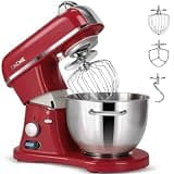 ZACME 8.4QT Commercial Stand Mixer 800W with Aluminum Die Casting Meets the Standard of NSF/ANSI 8-2023, Mixers Kitchen Electric Stand Mixer with Stainless Steel 8L Bowl, Dough Hook, Whisk and Beater