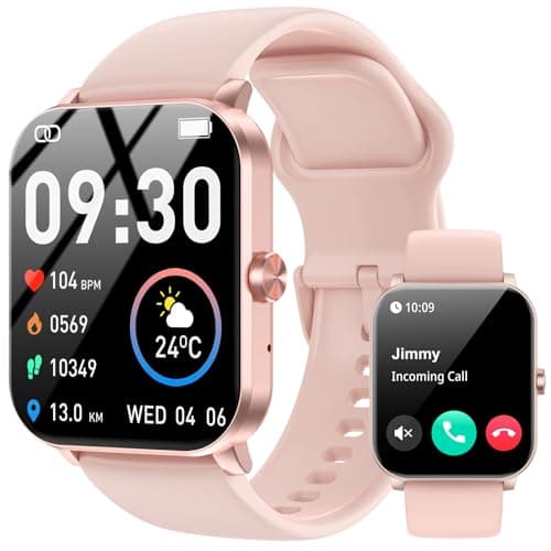 Smart Watches for Men Women, 1.85" HD Touch Screen Fitness Watch with 7 Days Battery Life, Bluetooth Call, Heart Rate Sleep Monitor, IP68 Waterproof Sports Tracker Compatible with Android & iOS