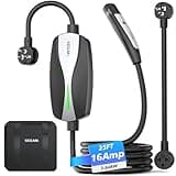 SEGUMA Level 1/2 Tesla Charger, ETL Certified 12A/16A, 25ft Cable, Dual Voltage 240V NEMA 6-20 Plug & 120V NEMA 5-15 Adapter, NACS Connector, Portable Home Electric Car EV Charger for Tesla Y/X/3/S