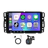 4core 4+64G Car Radio for GMC Terrain 2010-2017, 8inch IPS Touch Screen Car Stereo Headunit with CarPlay Android Auto GPS Bluetooth WiFi FM SWC Backup Camera