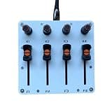 4 Knob 4 Fader MIDI Controller, 280° Knobs USB C Custom CC Mapping, Plug and Play for DAW Music Production, Compatible with Studio One FL Studio Cubase Logic Pro Ableton Live