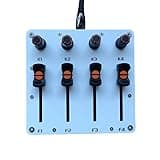 4 Knob 4 Fader MIDI Controller, 280° Knobs USB C Custom CC Mapping, Plug and Play for DAW Music Production, Compatible with Studio One FL Studio Cubase Logic Pro Ableton Live