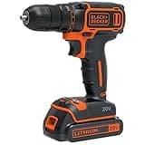 BLACK+DECKER 20V MAX Cordless Drill/Driver Kit with Battery, Charger, and Double Ended Bit (BDCDD120C)