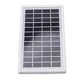 FTVOGUE Solar Panel 12V 3W Polycrystalline Panel Outdoor Solar Power Charger Small Charger Module with Frame for Shed Garden