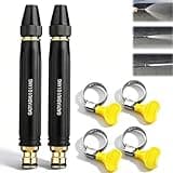 2027 New Home High-Pressure Car Wash Water Gun with High Pressure Hose Nozzle, Portable Multifunctional Adjustable Spray Patterns, Durable Metal Material for Garden & Car Washes(2Pack)