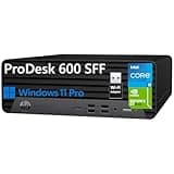HP ProDesk 600 G6 SFF Desktop PC, Intel 6-Core i5-10400F, 16GB DDR4 RAM, 512GB SSD, GeForce GT 610, Windows 11 Pro, Dual Monitor, USB WiFi Adapter, Keyboard & Mouse, Business Computer