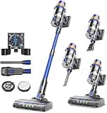 Miwa Comfort Clean Vacuum - Lightweight 7 Lb Handheld & Stick Vacuum with 50-Min Runtime, Hepa Filter, Powerful Suction, and Versatile Cleaning Attachments