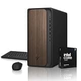 WOWPC Customized HP OmniDesk AI Business Desktop Computer, Intel Core Ultra 7, 20-Core AI Processor, 16/32/64GB DDR5, 512GB/1TB/2TB NVMe SSD, WiFi 6, USB-C, 4-Display Support, HDMI, Windows 11 Home