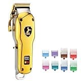 DAXXIN Hair Clippers, All Metal Housing Cord/Cordless Hair Clipper Professional Men Beard and Hair Trimmer Electric Hair Cutting Rechargeable