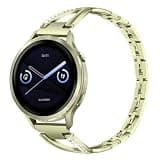 Dhwazz Women Band for Venu 3S / Venu 4 41mm Smart Watch, Stainless Steel & Diamond Watchband Soft Gold Strap for Garmin Venu 2S / Forerunner 265S