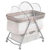 DUOMI Bassinet Cover for Cats with Two-Way Zipper,Portable Bassinet Mosquito Net Cover,Mosquito Net to Keep Pets Out(White)
