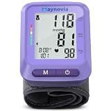 Maynovia Wrist Blood Pressure Monitor - Automatic Blood Pressure Cuff for Home Use, Digital BP Monitor Wrist with Large LCD Display, BP Cuff Wrist for Adults, 2x60 Memory, Fits 5.3"-8.5"(Purple)
