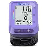 Maynovia Wrist Blood Pressure Monitor - Automatic Blood Pressure Cuff for Home Use, Digital BP Monitor Wrist with Large LCD Display, BP Cuff Wrist for Adults, 2x60 Memory, Fits 5.3"-8.5"(Purple)