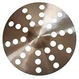 YIJU Percussion Instrument Drum Cymbal Crash Ride Refined Appearance Easily Distinct Lathe Lines Suitable for Rehearsals Stage Shows, 18 Inch 45.8 Cm