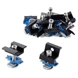 Solar Panel Clamps Kit – 10PCS for 1-5/8" Strut Channels,Fits 30-35mm Panel Frames,Heavy-Duty Aluminum Mounting Brackets with 4 End and 6 Mid Clamps,for RV Boat Cabin Off-Grid,Easy DIY Install - Black