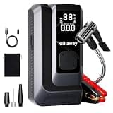 Jump Starter 6000A Car Jumper Starter Portable with 150PSI Tire Inflator, Battery Jumper Starter Portable, Air Compressor, Flashlight and Power Bank