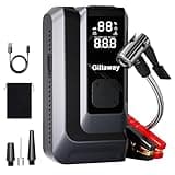 Jump Starter 6000A Car Jumper Starter Portable with 150PSI Tire Inflator, Battery Jumper Starter Portable, Air Compressor, Flashlight and Power Bank