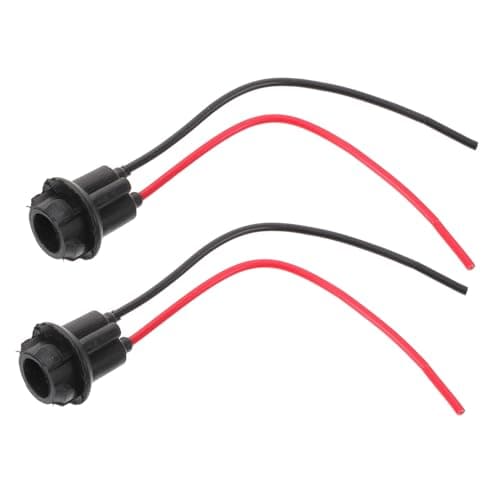 ABOOFAN 2pcs Lamp Base Socket Easy to Install Auto Lamp Holder for Car Lighting Design Wire Compatible Vehicles