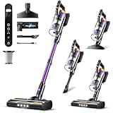 Rittvot Cordless Vacuum Cleaner for Home, 580W/48KPa Powerful Suction, 65 Min Runtime, Lightweight Stick Vacuum with LED Screen & Wall Mount, Handheld Vacuum for Pet Hair, Carpet & Hard Floors