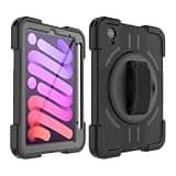 ShukZinfeo Compatible for iPad mini 7 (A17 Pro) 2024 / Mini 6 8.3'' Case 【IP68 Waterproof】 with 360 Rotating Stand & Hand Strap 【Built-in Screen Protector】 Underwater Diving Shockproof Cover