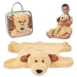 ODOXIA Weighted Lap Pad for Kids | Calming & Comforting | Weighted Lap Animal | Dog Buddy | Sensory Weighted Animals | Weighted Lap Blanket for Sensory Needs | Carrying Bag Included | 5 Lbs