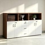 YCZYCZ Lateral File Cabinet with Lock, Metal Office Storage Cabinet, 2 Drawer Lateral File Cabinets for Home Office, A4 Letter Size, Heavy Duty Steel Filing Cabinet for Documents Storage