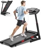 CIIHI Foldable Treadmill with Auto Incline - 15% Incline Treadmill for Home