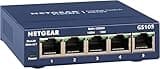NETGEAR 5-Port Gigabit Ethernet Unmanaged Switch (GS105NA) - Desktop or Wall Mount