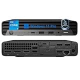 HP Elite Mini 800 G9 Business MFF Desktop, Intel Core i7-12700T, 16GB DDR5 + 512GB SSD, Support 4 Monitor, Wolf Security, Docking Station, Wi-Fi 6E, Bluetooth, RJ-45, Win 11 Pro