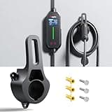 Raylix SAE J1772 Charger Holder Organizer, Wall-Mount EV Charging Cable Dock, Heavy-Duty Military-Grade Material, Durable, Easy Installation, Secure Connector Storage, Clean Garage Solution