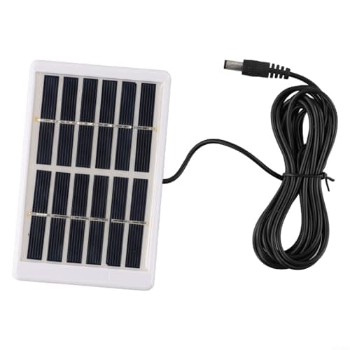 5W 6V Polycrystalline Solar Panel with DC Cable, Portable for MINI Sun Power Charger for Camping Hiking Travel DIY Battery Phone Power Bank