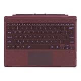 Zoof Type Cover for Microsoft Surface Pro 7+ / Pro 7/6 / 5/4 / 3, 12.3 inch, Ultra-Slim Wireless Bluetooth Tablet Keyboard with Multi Touchpad (Burgundy)