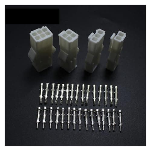 4sets EL 2P 3P 4P 6P Multipole Connectors Wire Terminal Connector 4.5mm Male Female Jack for Car Auto