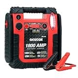 1800A Peak Car Jump Starter, 20000mAh Battery Booster for up to 6.5L Gas/5L Diesel Engines, 12V Portable Power Bank with LED Light, USB Outports, and Emergency Power Supply