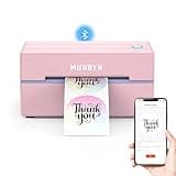 MUNBYN Bluetooth Thermal Label Printer, 130B Wireless 4x6 Shipping Label Printer for Shipping Packages Small Business Office or Home, Compatible with iPhone Android iPad Windows macOS Chrome Etsy eBay